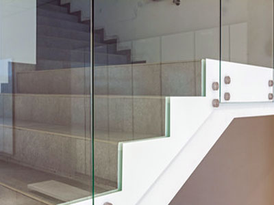 Ganzglas Geländer